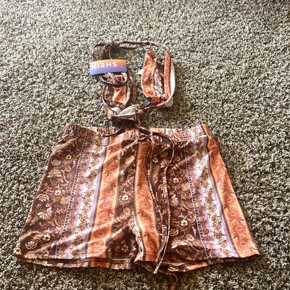 Halter top and shorts